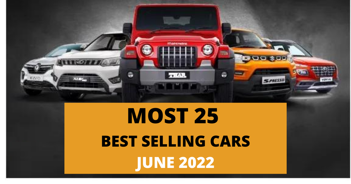 Most Selling Cars in India for June 2022